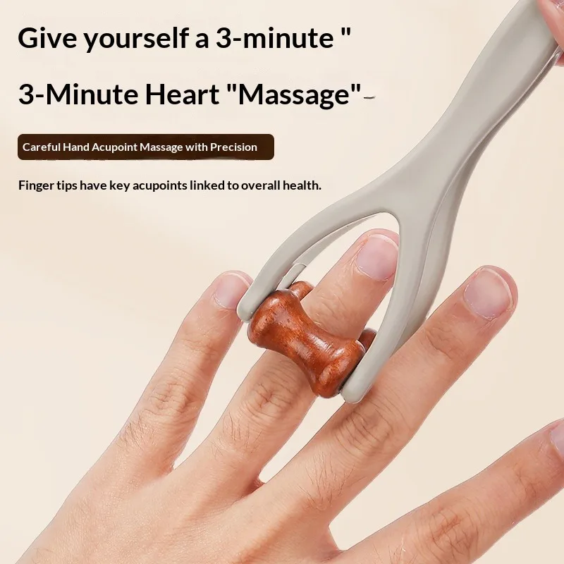 1 piece of finger double-sided roller massager, deep acupoint pressing fingers, can relieve carpal tunnel syndrome and flexor tendon pain, dredge finger meridians, the best gifts for Mother's Day and Father's Day
