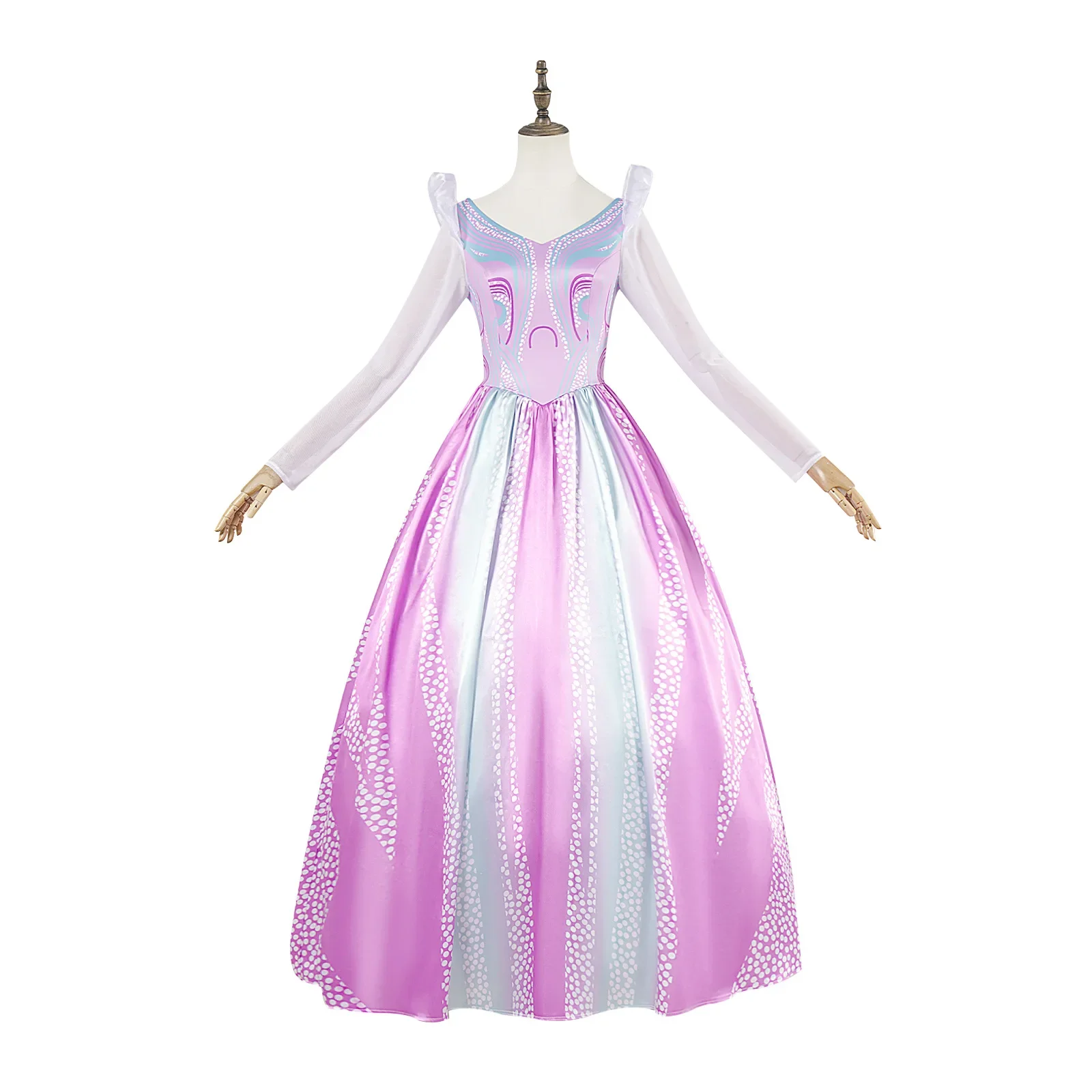 Magic Witch Glinda Cos Costume Halloween Wizard Glinda Dress Set Cosplay Costume