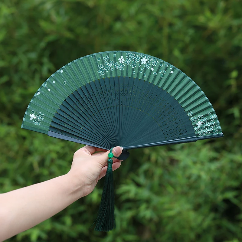 

Fan antique female folding fan retro hanfu cheongsam dance fan folding summer