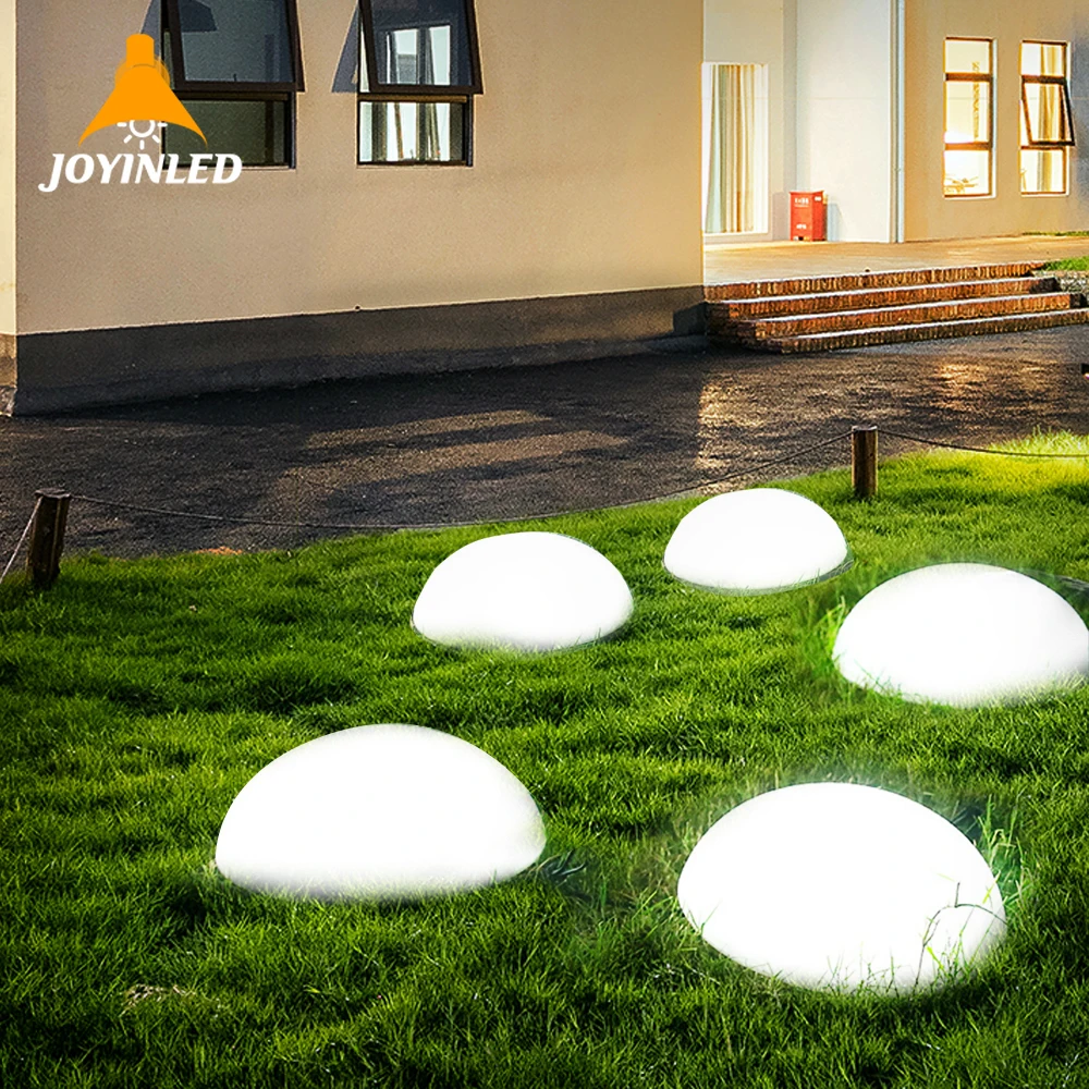 Bola em forma de luz solar, jardim gramado lâmpada, luzes solares LED, impermeável ao ar livre, caminho, paisagem global, 5 em 1