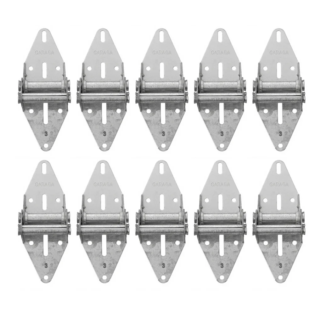 Kit de charnières en acier inoxydable, 10 pièces, pour portes à enroulement et portes de garage basculantes, 187 mm x 69 mm, 186 mm x 69 mm