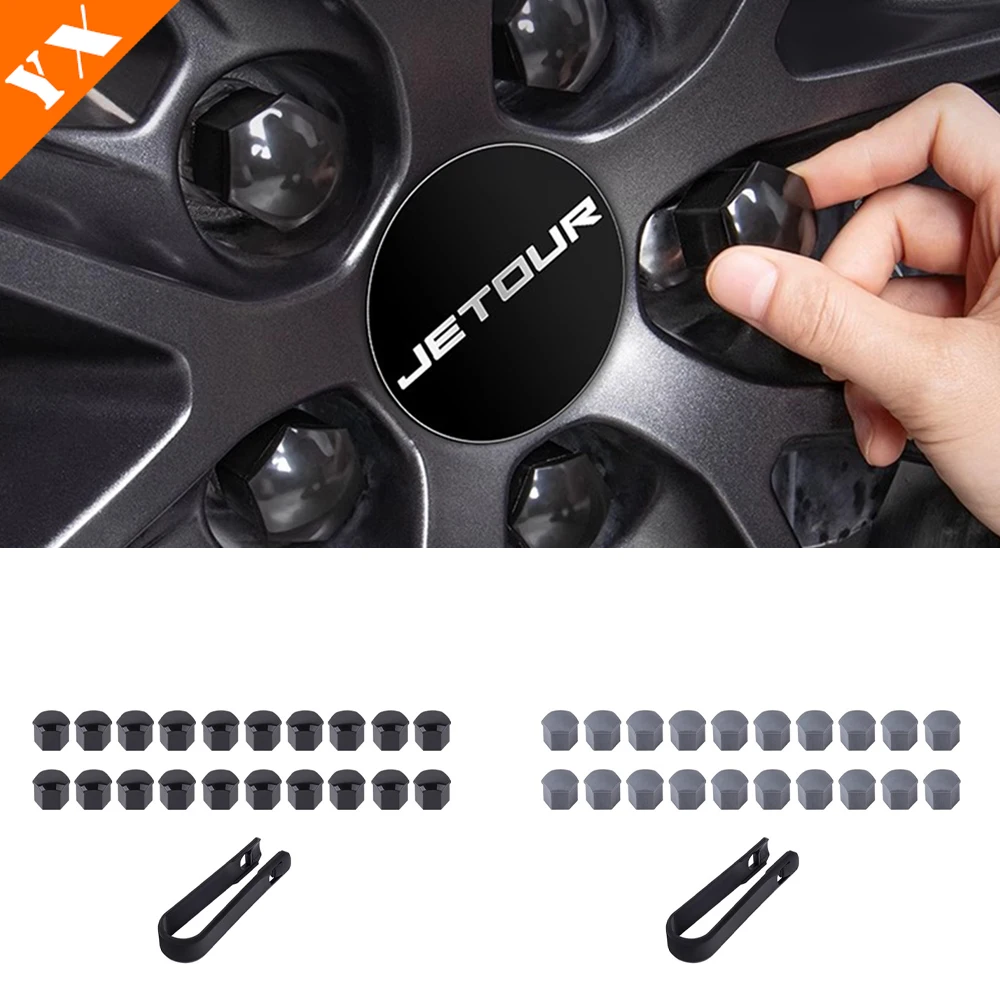 

For Jetour X70 plus dashing 2024 2025 2026 accessorie Car Wheel Hub Screw Protective Cap Tire Modification Anti Rust Cover