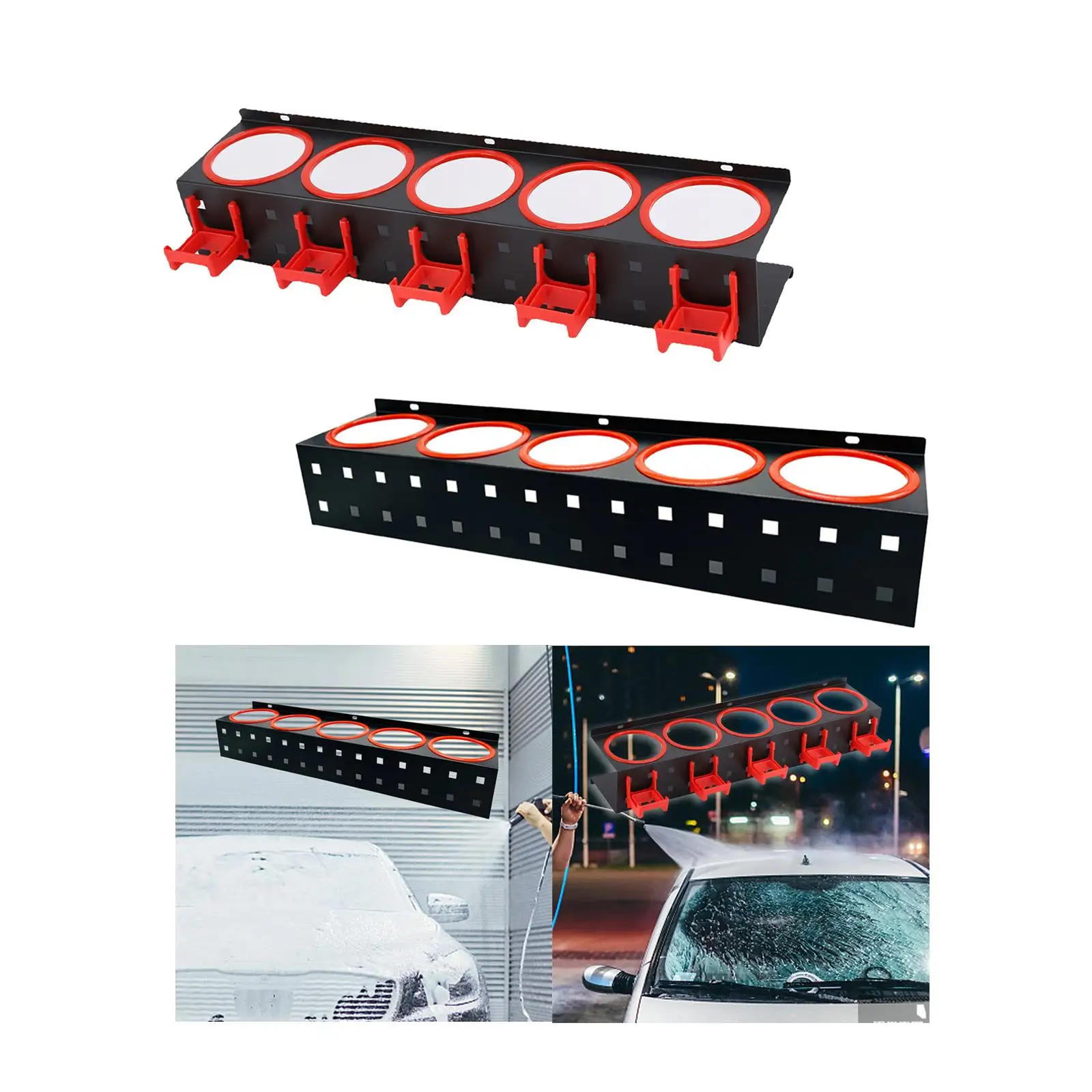 

Органайзер для бутылок с распылителем, автоматическая чистка, детализация инструментов, организация хранения, износостойкий металлический держатель для бутылок с распылителем