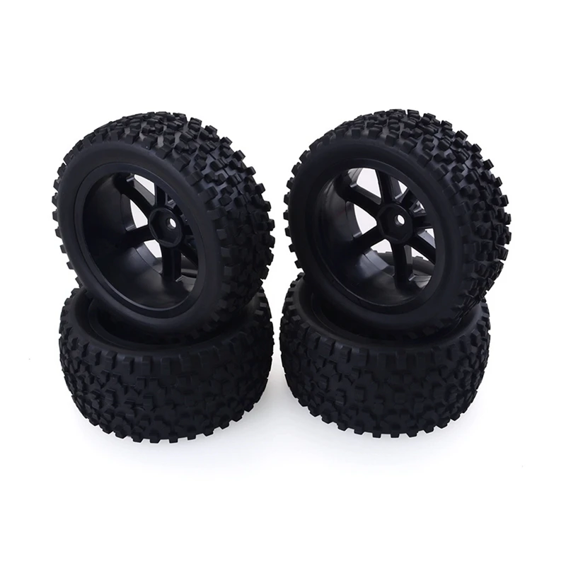 4Pcs Big Tires Widened Tyre Wheel For Wltoys 144001 144010 124019 124018 124017 12428 1/12 1/14 RC Car Upgrade Parts