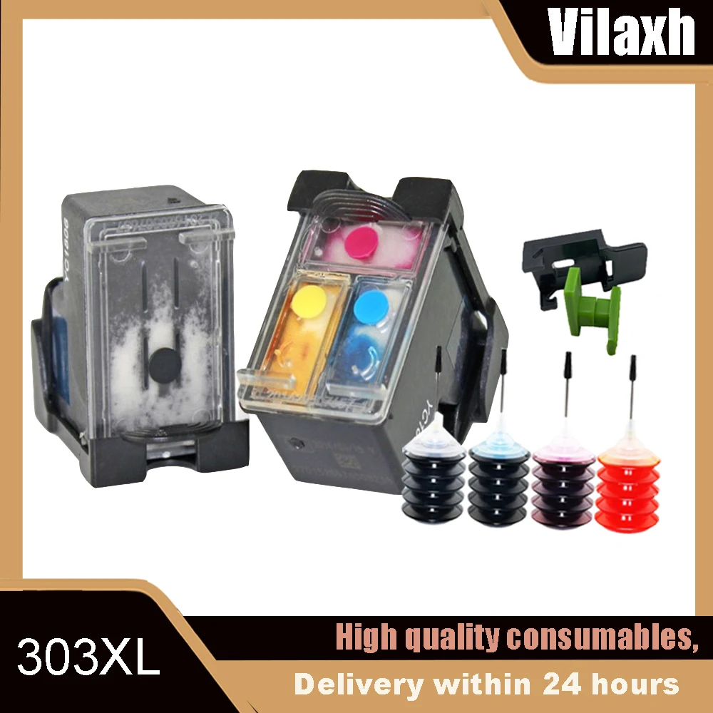 

303XL Ink Cartridge for HP 303 For HP303 For HP303XL Envy Photo 6220 6222 6230 6232 6252 6255 6234 7130 7134 7830 Printer