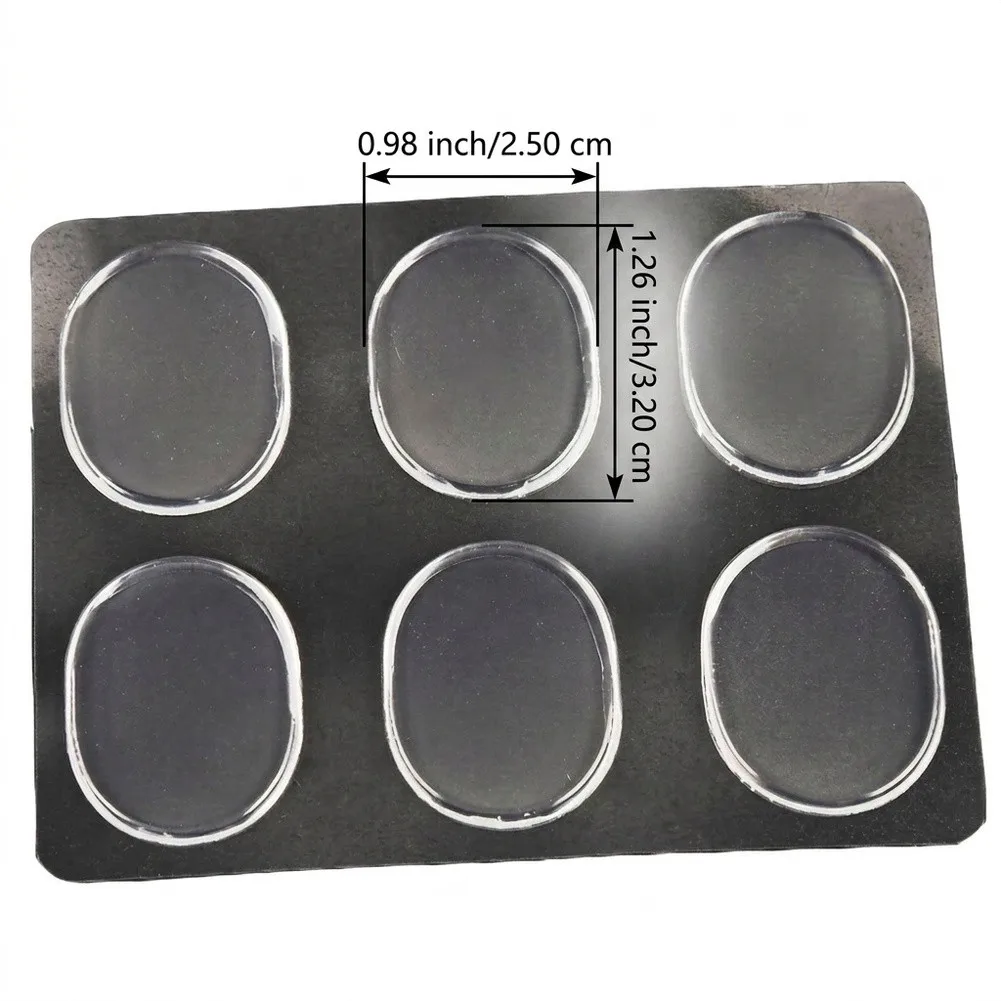 Reusable Gel Heel Cushions Reusable Shoe Inserts Gel Heel Cushions Flexible Polyurethane Material Oval Shape Pads