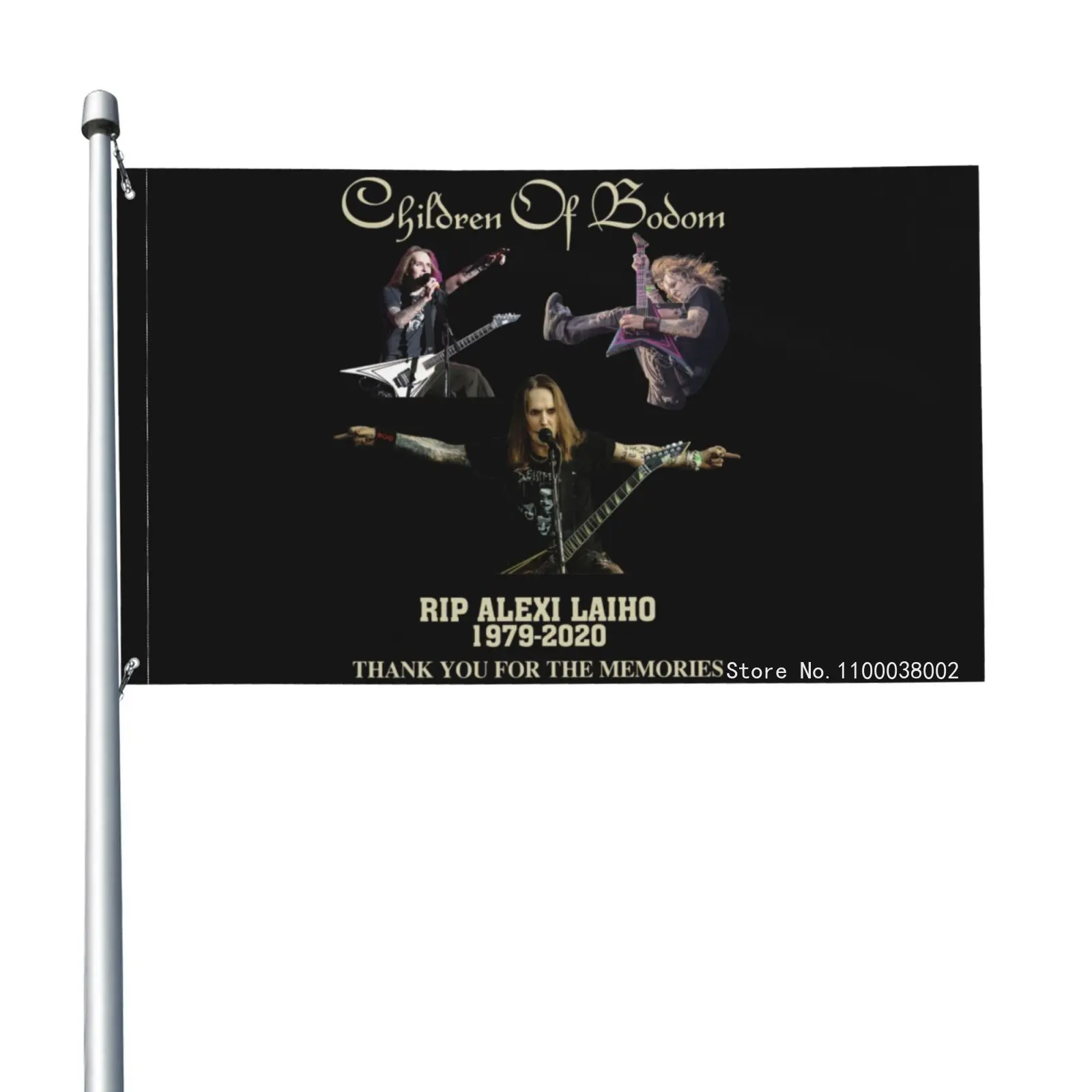 Alexi Laiho Children Of Bodom Thank You For The Memories Birthday Gift Flag Banner Party Vivid Color Sport Outdoor