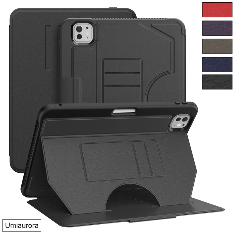 

Для iPad Air 7 6 5 4 10,9 Pro 11 13-дюймовый M2 M3 M4 Магнитный откидной смарт-прочный чехол-подставка для планшета Противоударный чехол-кошелек Funda