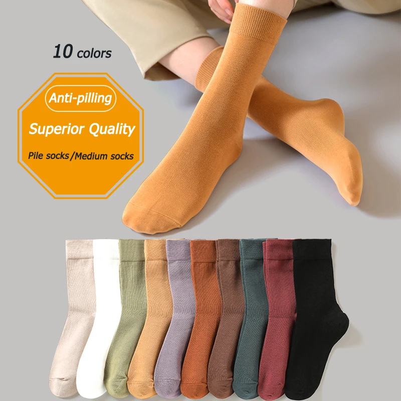 

LKWDer Brand Breathable Sport Socks Women Girls Student Warm Comfortable Autumn and Winter Sock Christmas Gifts Cotton Socks