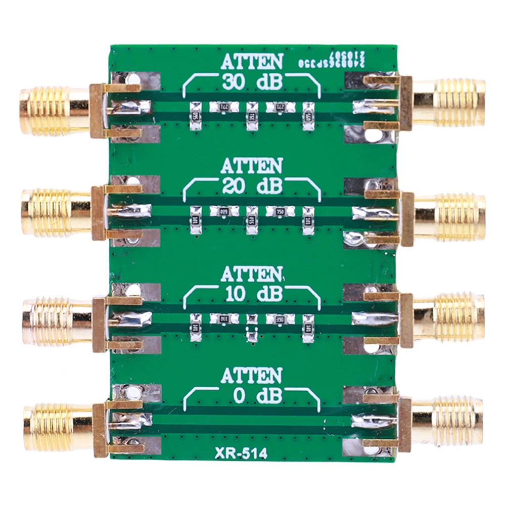 SMA Double Female Head RF Fixed Attenuator 200mW Radio Frequency Fixed Attenuator Module Board 50ω Elecrtonic Components