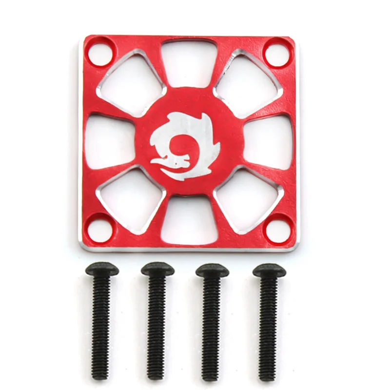 Aluminum Alloy Cooling Fan Cover 30X30mm for RC Motor ESC Electric Regulating Fan Protection Cover, Red