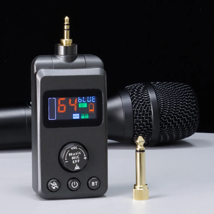 Hot Selling Wireless Microphone Anti-Howling Effect AUX BT Recharging DSP Echo Cancellation-Microphone Adjusted For Optimal