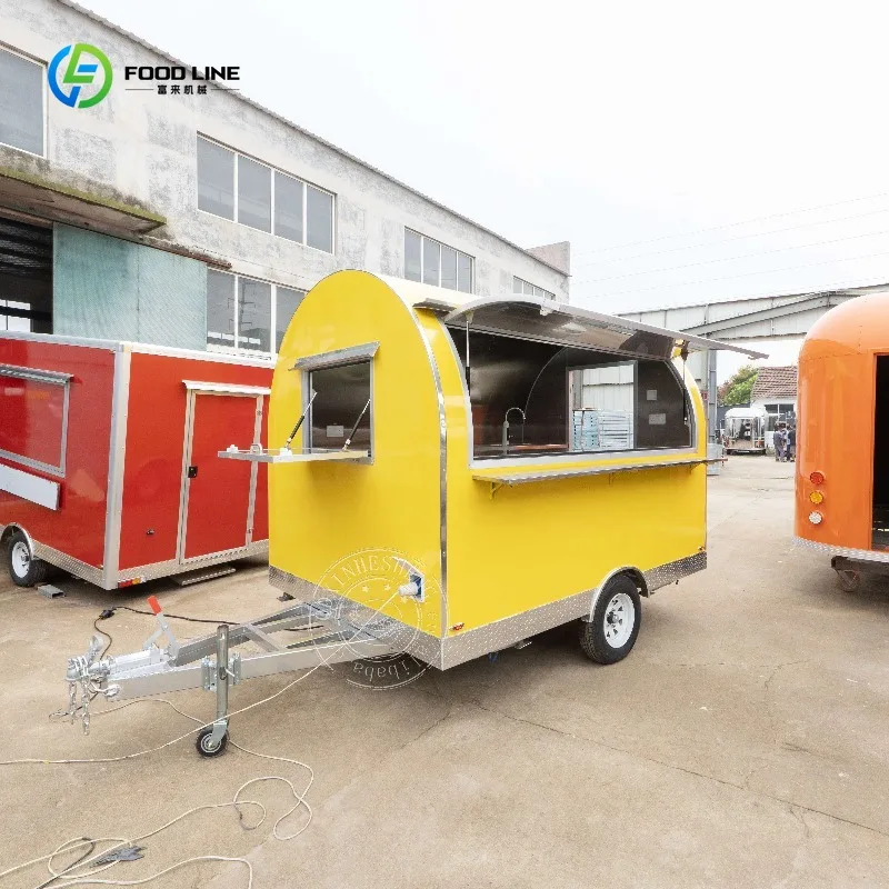 

Mobile Ice Cream Trailers Concession Coffee Cart Trailers Towable Food Trailer for Sale