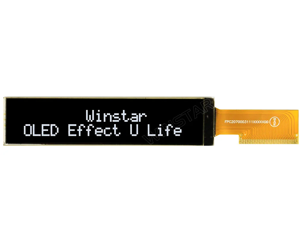 Winstar 6800 8080 SPI I2C SSD1311 WEO002002A 5V 2002 أصفر أبيض 202 LCD 20x2 عرض شخصية COG OLED