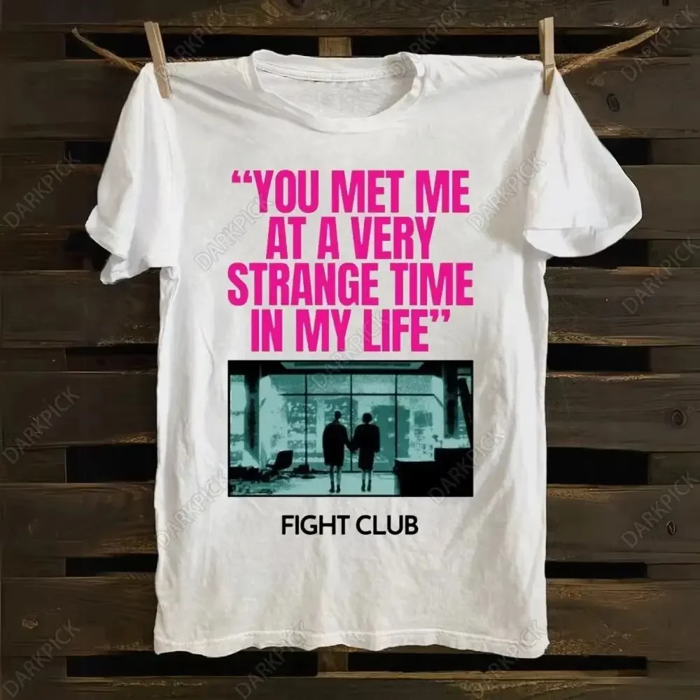 Y2k Fashion Tops 1999 Fight Club Movie Grafikdruck T-Shirts Vintage O Neck Streetwear Lässige lockere T-Shirts Fans Geschenk Unisex – Detail 11