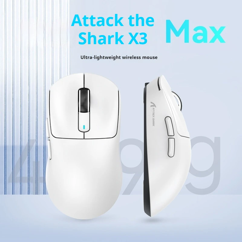 

Attack Shark X3 Max Wireless Mouse Paw3950 Aperture Free Lightweight Game E-Sport Bluetooth Three Mode Mouse Computer Peripheral