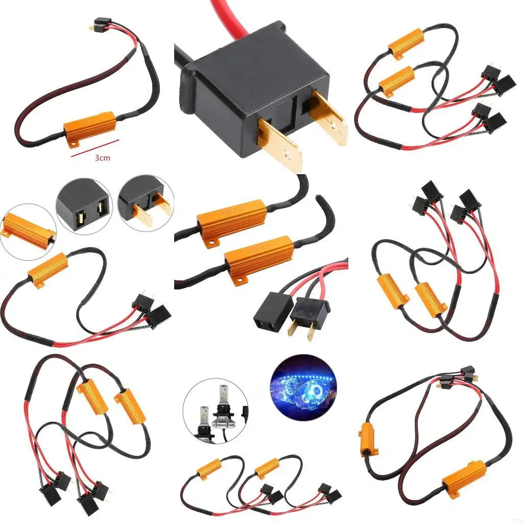 

Заглушки и воспроизведение светодиодного нагрузочного резистора набор H7 Ошибка фар.