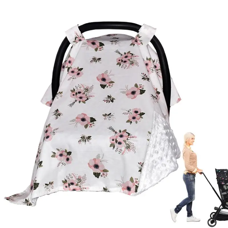 유모차 그늘 Carseat Sunshade 아기 자동차 좌석 캐노피 유모차 Sunshade 소년 소녀를위한 통기성 태양 보호 장치