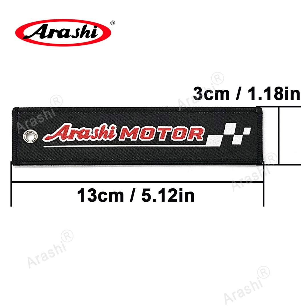 Arashi Keychain Motorcycle Car Key Ring Holder Double Side Tag Fashion Keyring For Men Rider Gift Motorbike Accessories