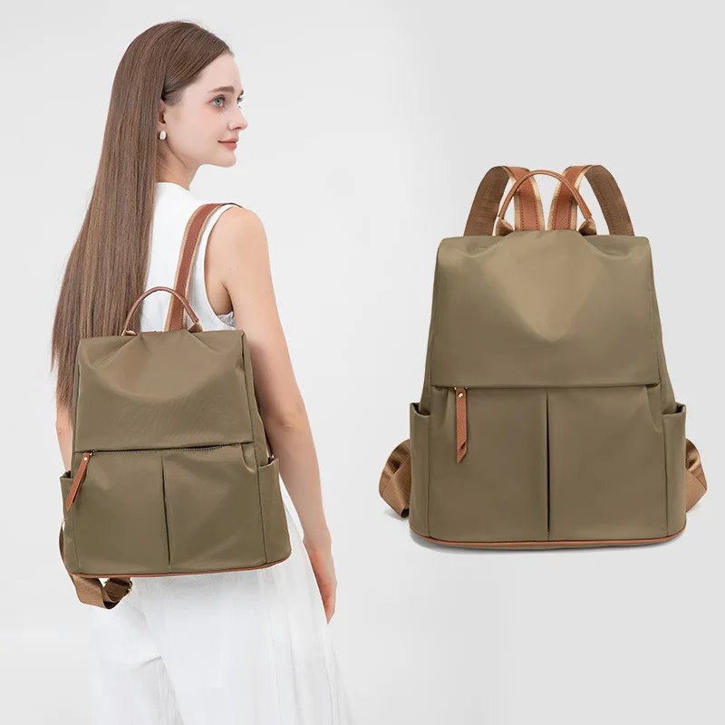 Lightweight Anti-Theft Women's Backpack 2026 New Fashionable Travel Backpack with Large Capacity Made of Oxford Cloth and Nylon