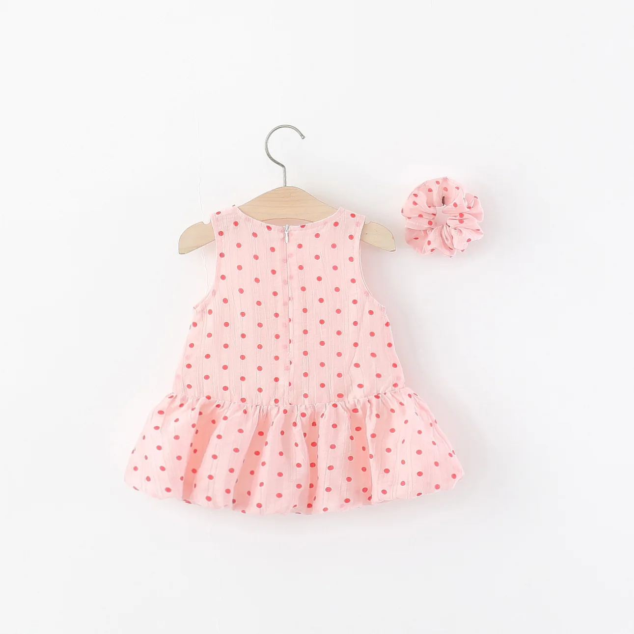 Summer New Baby Girl Polka Dot Dress Sweet And Cute Children'S Clothing+Headband (6 Months -3 Years Old)