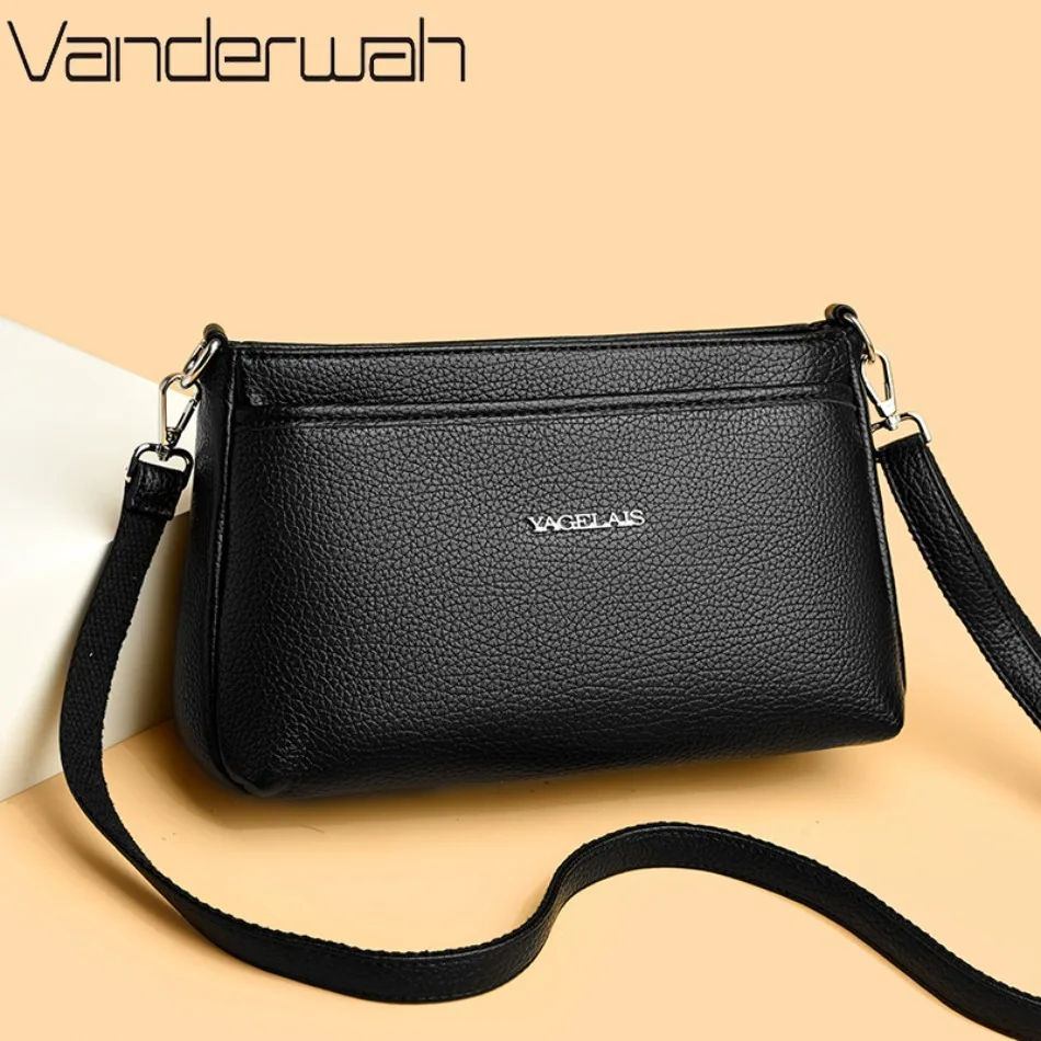 

Однотонные сумки через плечо из искусственной кожи для женщин, высококачественная сумка через плечо, женские повседневные кошельки и сумки для повседневного использования, основная сумка