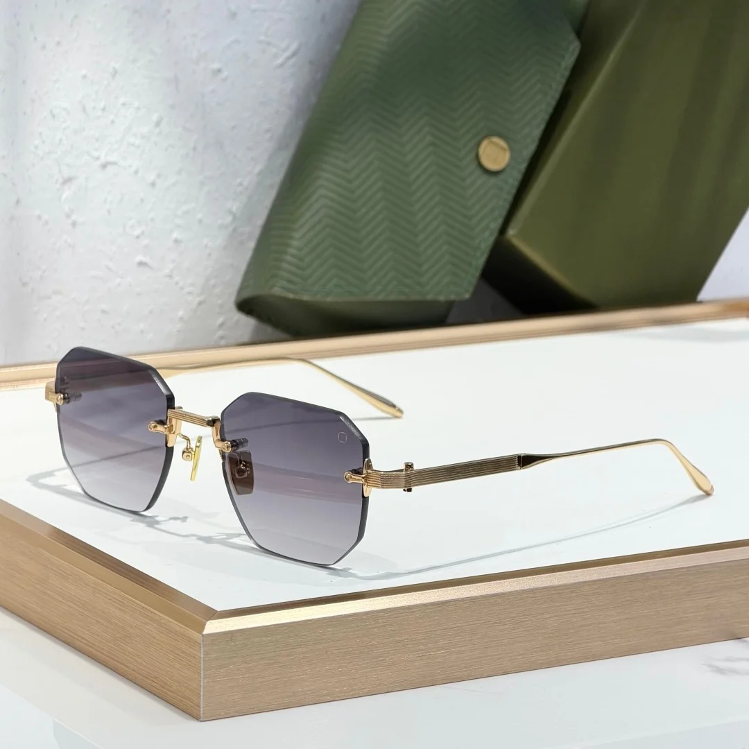 AKO Juno One AKS-308 47-22 Top Quality Mens Sunglasses for Women Classic Punk Luxury Acetate UV400 Designer Sunglasses with box