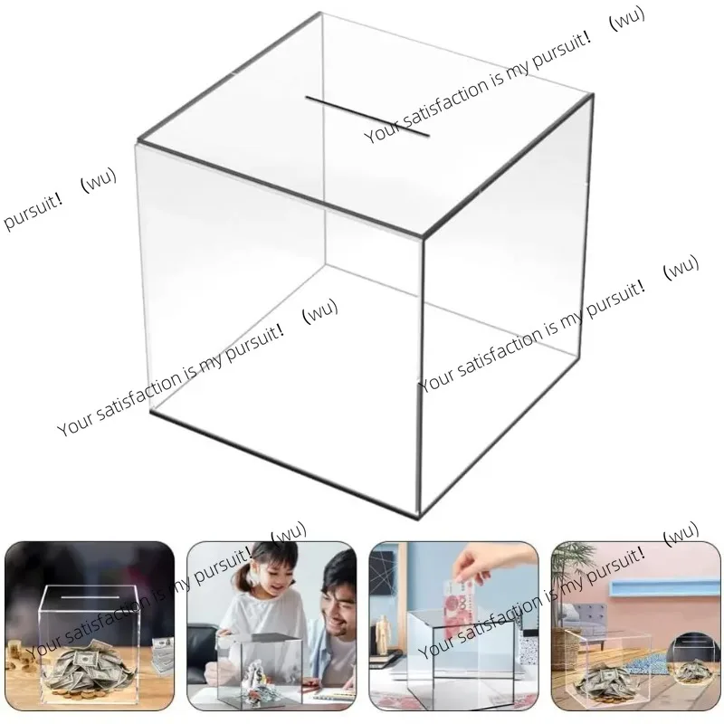 Piggy Banks for Adults Kids Clear Acrylic Money Saving Bank Break To Open Can Only Save That Cannot Be Take