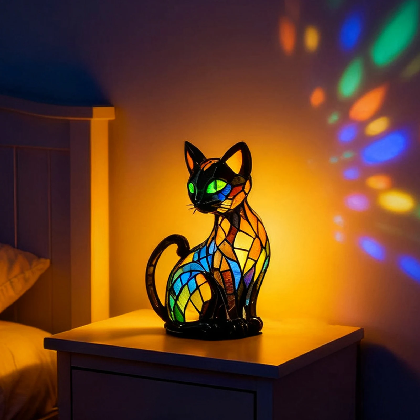 Animal Resin Night Light LED Bedside Lamp Cute Nightstand Lamp For Living Room Bedroom Night Light Home Decoration Gift