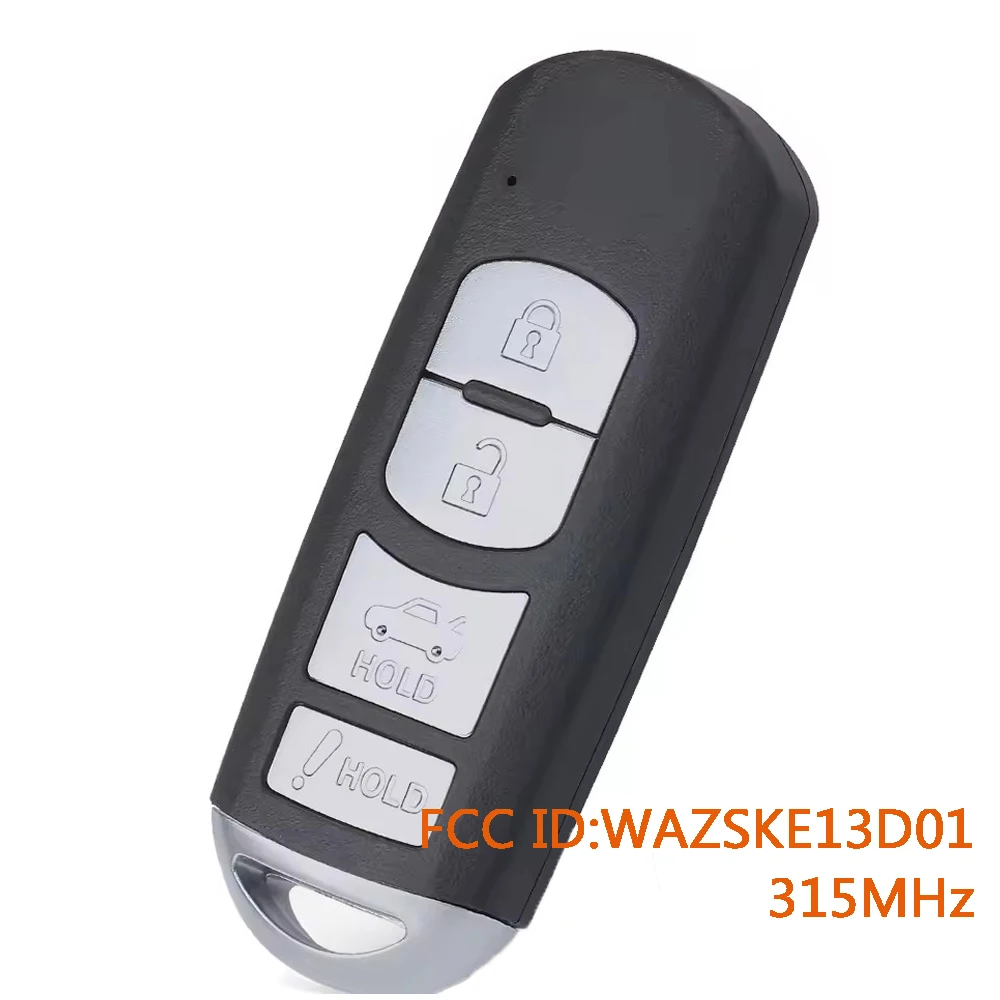 

Умный бесключевой автомобильный ключ-брелок KEYECU WAZSKE13D01 для Toyota Yaris 2017-2020, 315 МГц, чип ID49, 89904-WB001