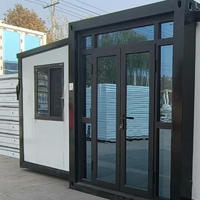 Easy Folding 20 Ft Prefab Container Expandable House Light Steel Folding Prefabricated Home Villa