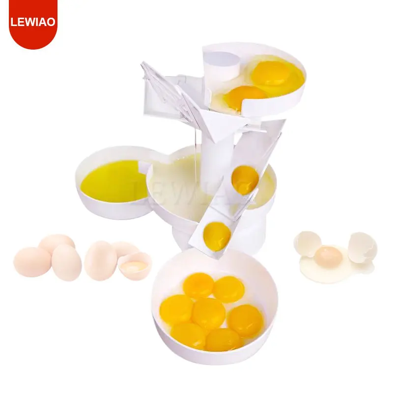 Large Egg Egg Crackers Separator Quick Egg White Separator Machine Portable Egg Yolk Separating Tool Kitchen Baking Tool