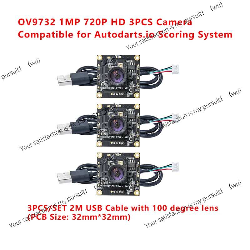 ZOCI- OV9732 100 degrees 3PCS 1MP Camera Module For Autodarts Scoring System