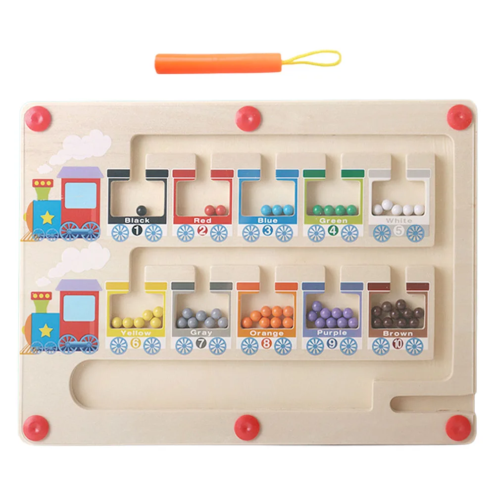 Magnetic Color Classification Counting Board Safe Wooden Kids Montessori Puzzle Game Sorting Toddler Activity Learning Colors