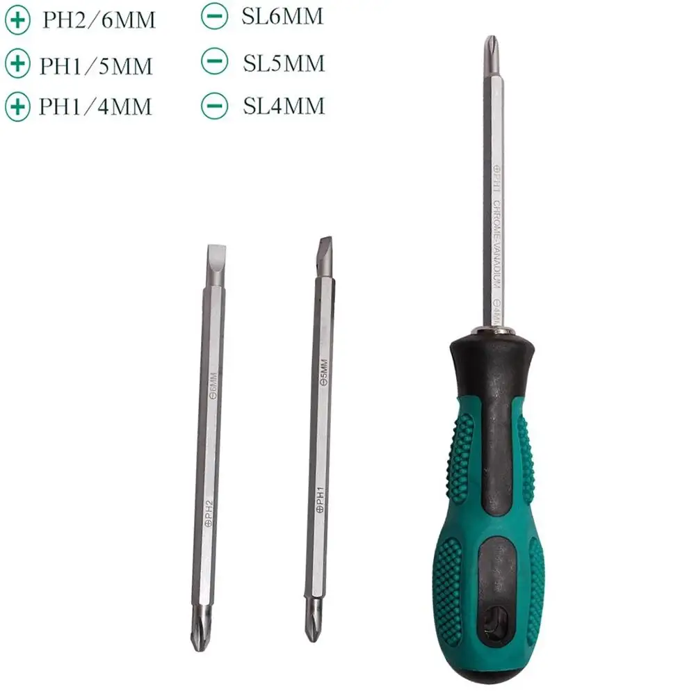 

Шлицевая/крестовая отвертка 3 в 1, многофункциональные магнитные крестовые отвертки, двойная головка, шлицевая/крестовая отвертка