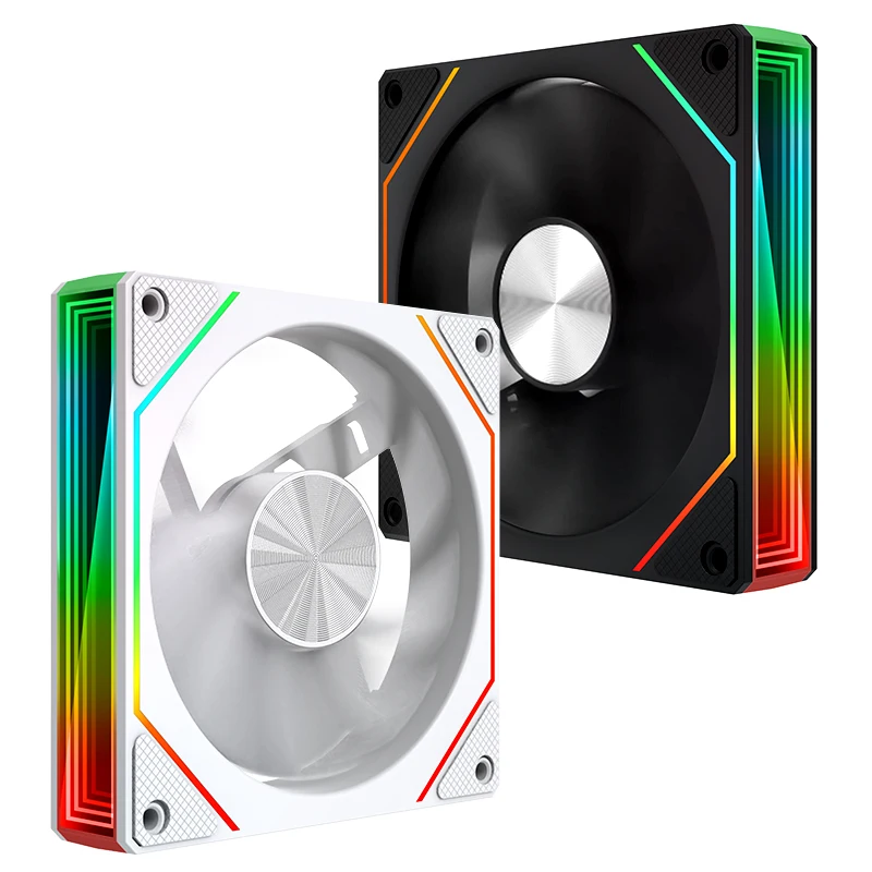 ARGB fans CPU Cooler Fan Computer Chassis Ventilador Air-cooler Case Fan 120mm Infinity Mirror Design Motherboard Lighting Sync - view 6
