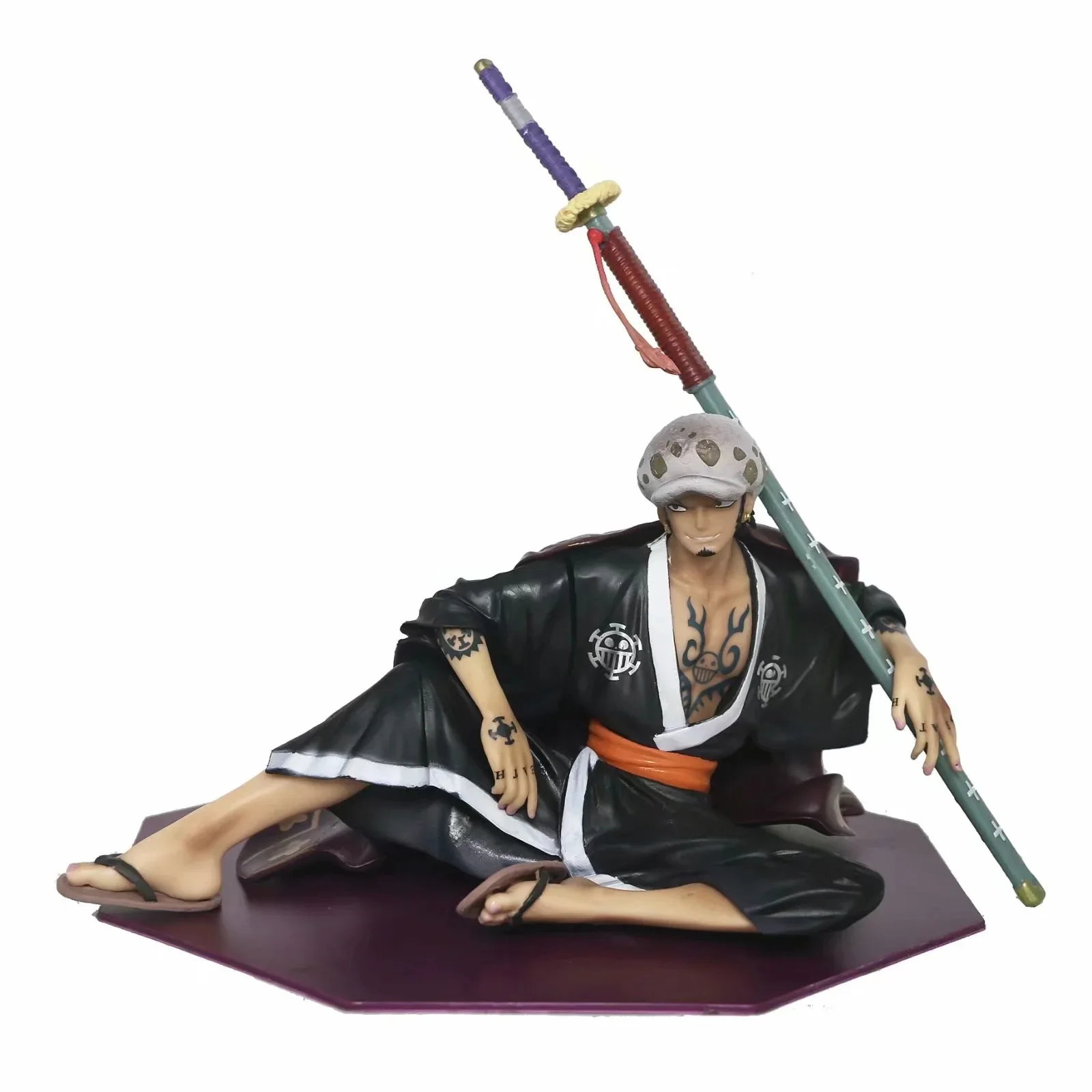 Anime One Piece Wano Country Kimono Trafalgar Law  Battle Ver. GK PVC Action Figure Statue Collectible Model Kids Toys Doll Gift