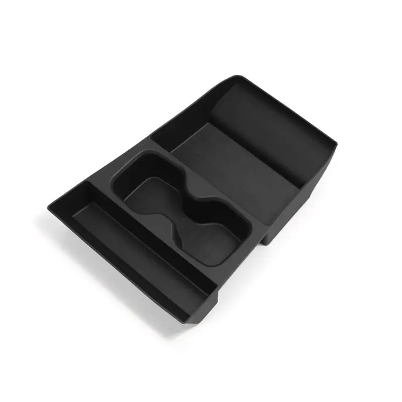 

A13F-Car Central Lower Layer Storage Box Cup Holder For Hyundai Santa Fe 2024 2025 Organizer Tray Accessories Tidying