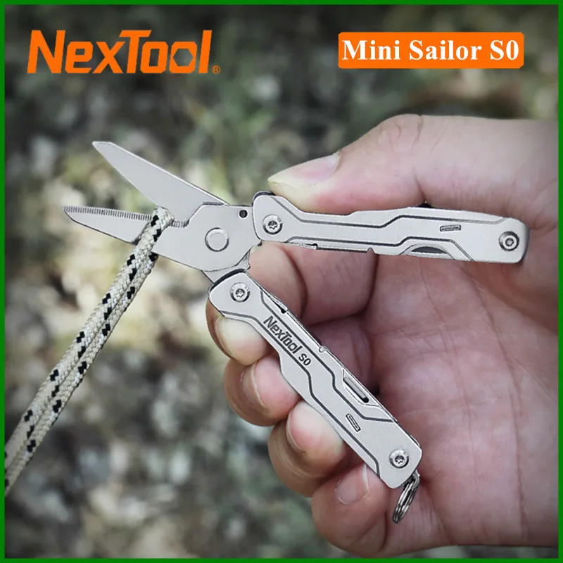 

NexTool 8 в 1, мини-матросские ножницы S0, микро-многофункциональные инструменты, отвертка, ножницы, инструменты EDC, портативные мини-карманные складные ручные инструменты
