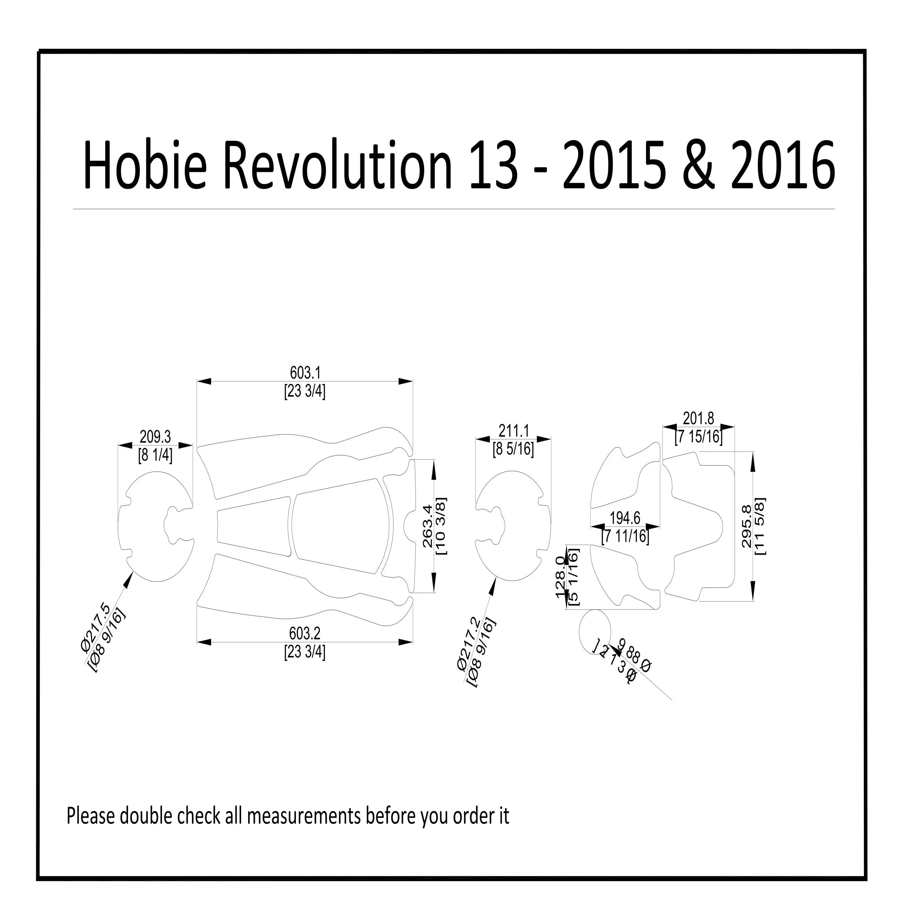 2015-2016 Hobie Revolution 13 Kayak Boat EVA Foam Deck Floor Pad Flooring