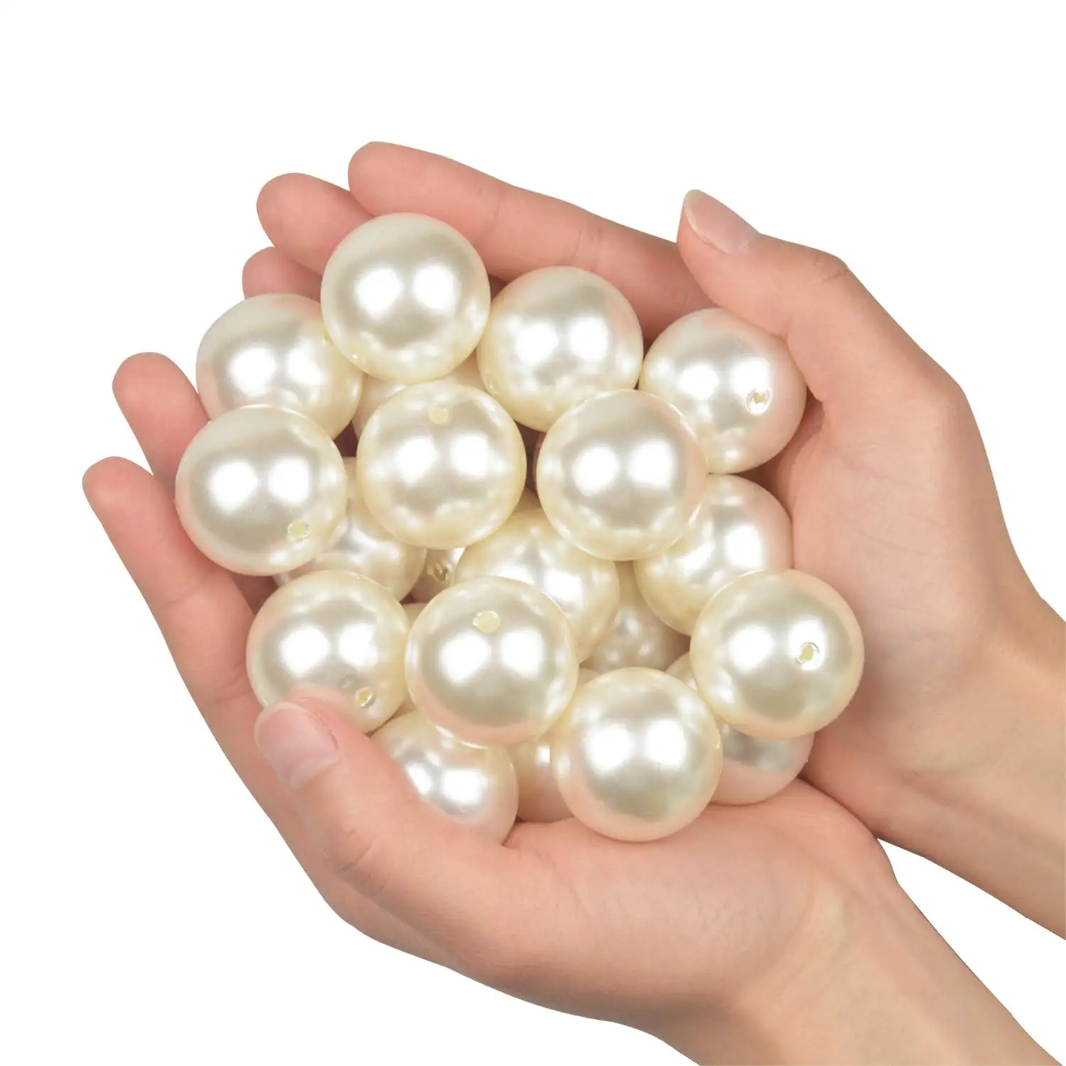 Multiple Sizes of 4-14mm Acrylic Artificial Pearls, Used for DIY Clothing, Bracelets, Necklaces, and Jewelry Production
