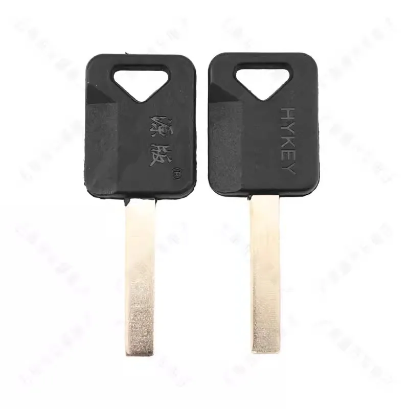 for Rubber handle Shaanxi automobile auxiliary key side grooveless smooth plate fine copper straight key embryo