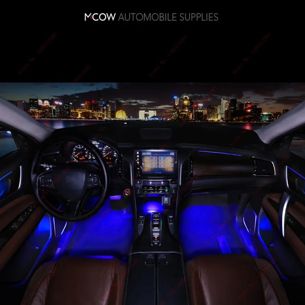 Ambient Light 64 Colors for 2017-2021 Honda URV Crown Road Car Atmosphere Lamp Full Atmosphere Lamp Car Interior Modification