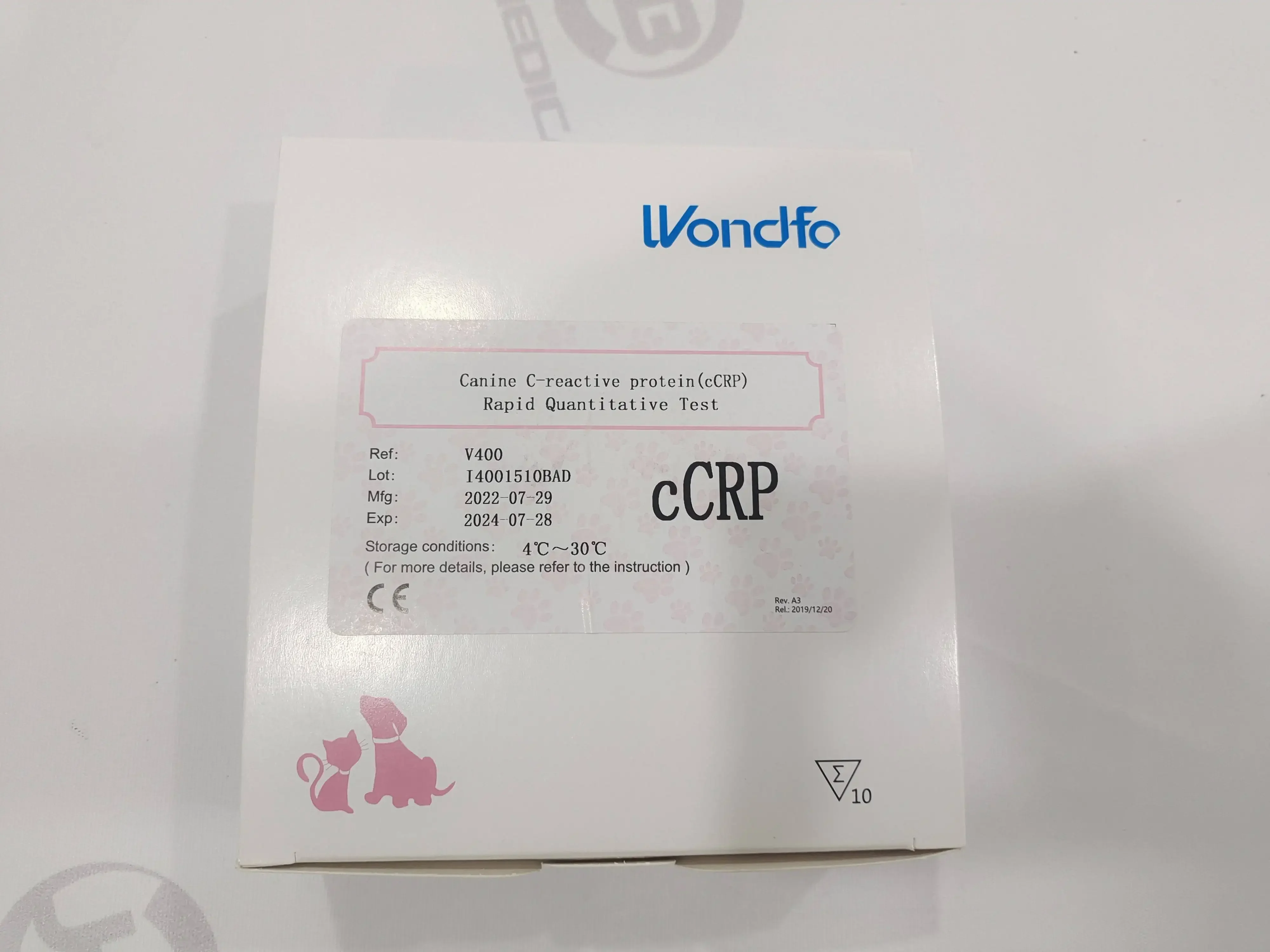 Vet diagnostic Wondfo Fincare kit Veterinary Canine Progesteron Test kit cProg Rapid Detect Kit For Dogs Vet Clinic Use