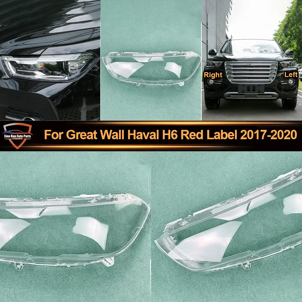 

Car Front Headlight Cover Lampshade Lampcover Head Lamp light Covers Shell 2017-2018 2020 For Great Wall Haval H6 Red Label