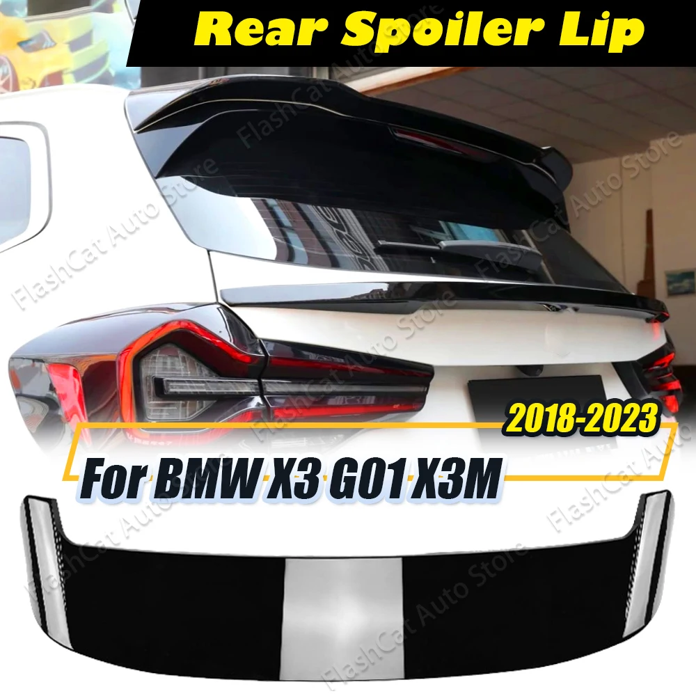 For BMW X3 X3M G01 Car Rear Trunk Roof Spoiler Tail Wing Body Kits Tuning Accessories 2018 2019 2020 2021 2022 2023 2024+