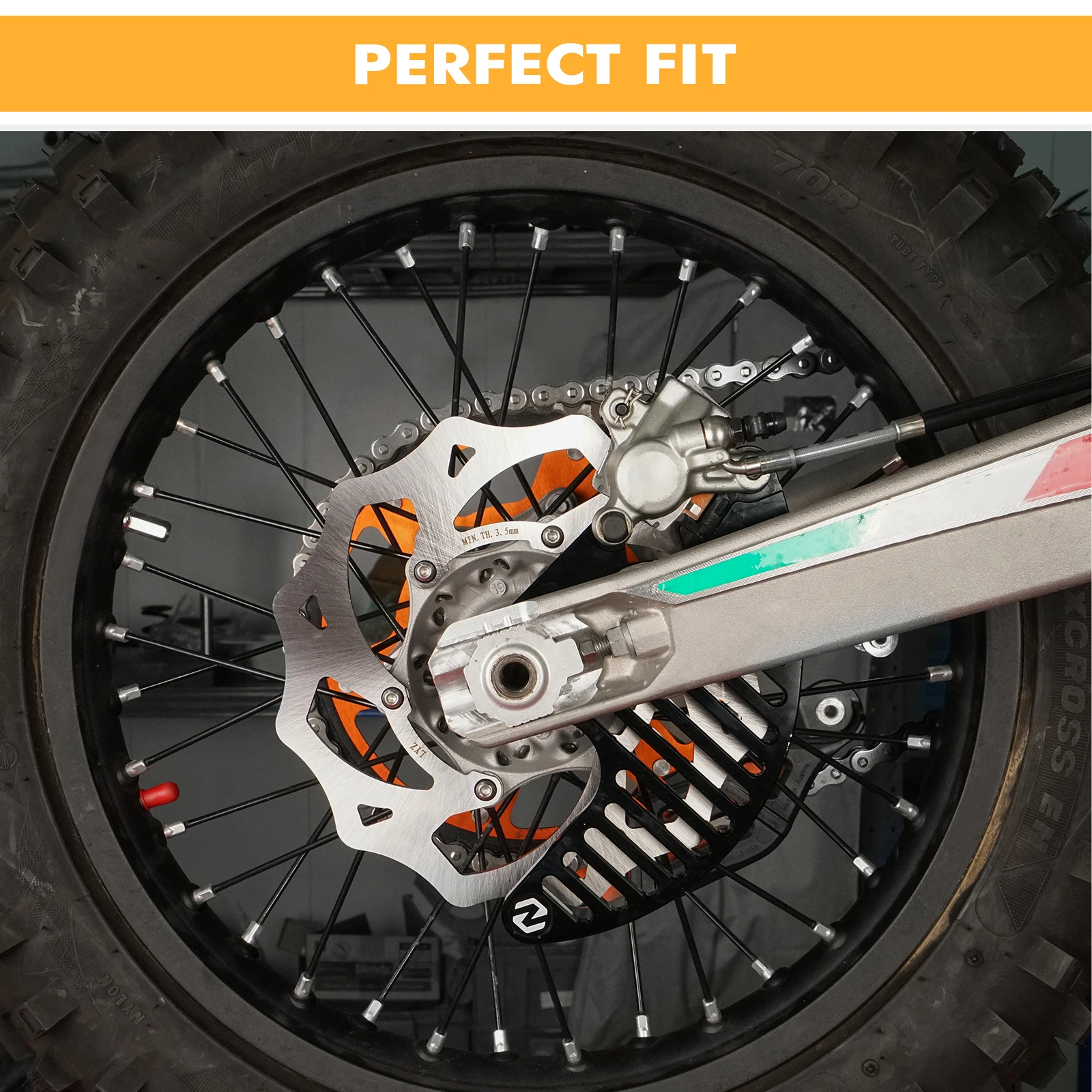 For Stark Varg EX Oversized Rear Brake Disc Rotor 240mm Brake Disc Guard Cover Kit For STARK VARG EX Stark Varg MX 2025 2024