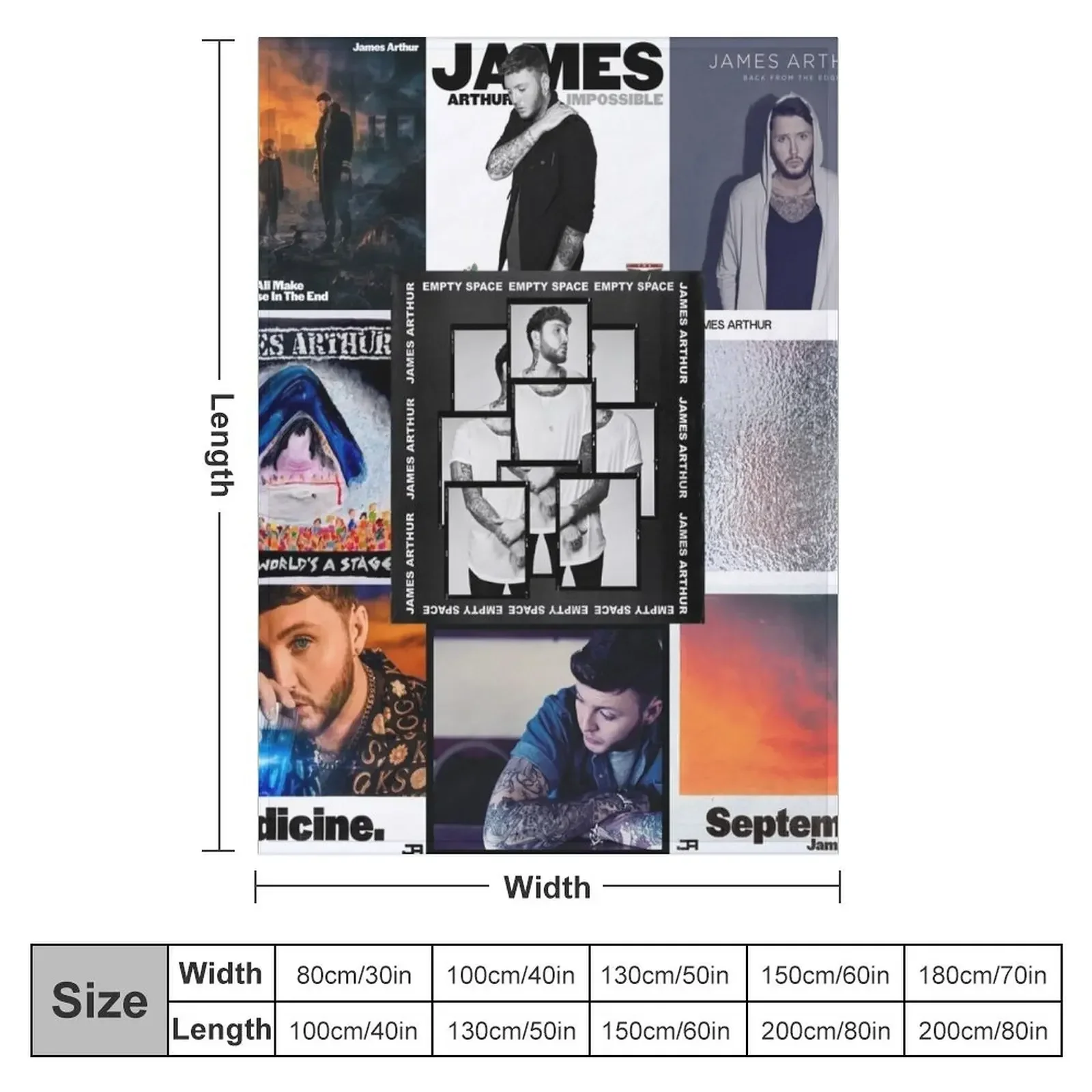 James Greatest Albums Throw Blanket for sofa warm for winter Blankets