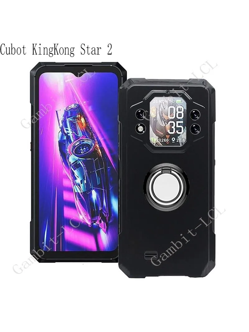 Dla Cubot KingKong Star 2 King Kong Star2 6.72 "2024 tylny uchwyt pierścieniowy uchwyt etui na telefon Smartphone miękka oprawa TPU — zdjęcie 2