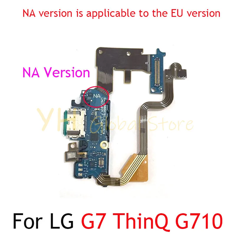 For LG G7 ThinQ G710 USB Charging Dock Connector Port Board Flex Cable Repair Parts